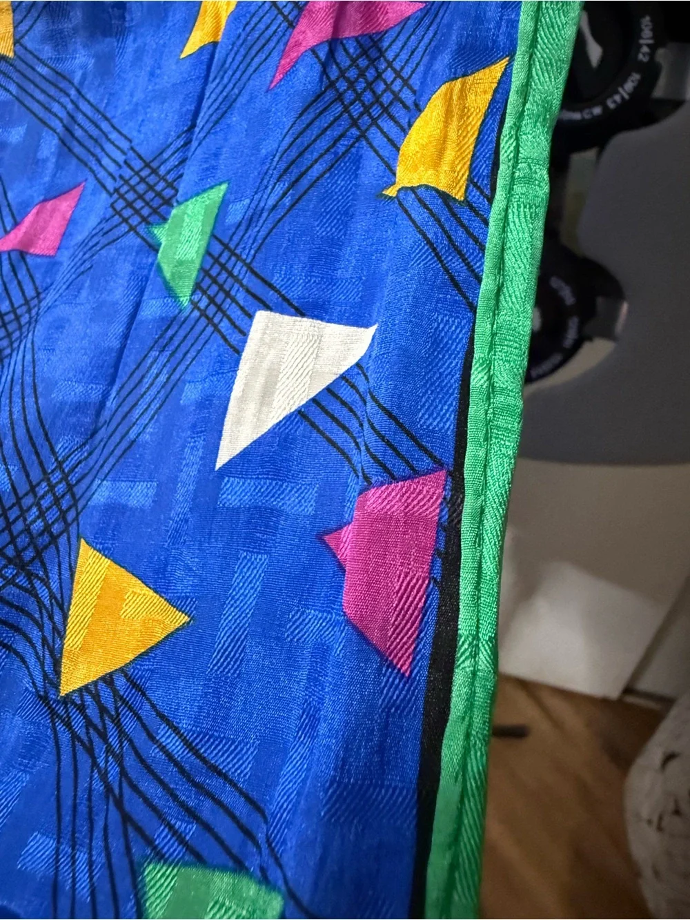 Vintage 80s silk scarf